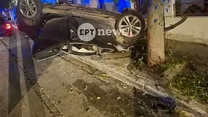Χανιά: Αναποδογύρισε αυτοκίνητο τα ξημερώματα στην Παρηγοριά – Δύο επιβαίνοντες εξαφανίστηκαν (φωτο)