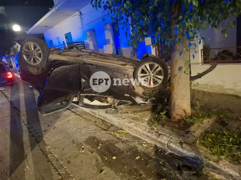 Χανιά: Αναποδογύρισε αυτοκίνητο τα ξημερώματα στην Παρηγοριά – Δύο επιβαίνοντες εξαφανίστηκαν (φωτο)