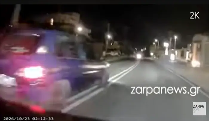 Χανιά: “Από τύχη ζούμε”: Επικίνδυνη προσπέραση σε διπλή γραμμή στον δρόμο του Βλητέ (video)