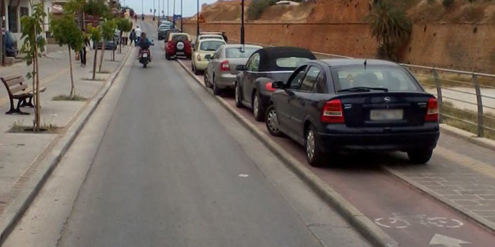Ο ποδηλατοδρόμος στα Χανιά που έγινε parking!