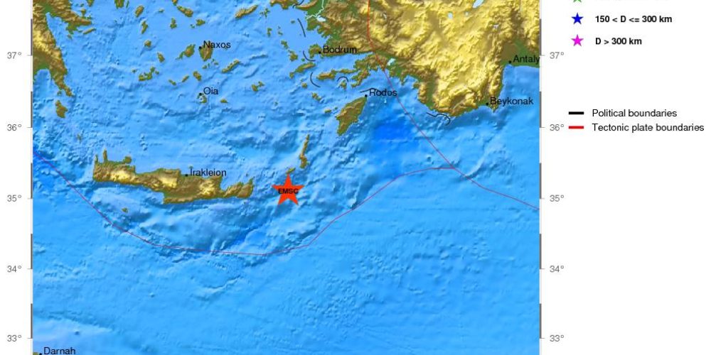 Κουνήθηκε η Κρήτη – Σεισμός 6,1 ρίχτερ