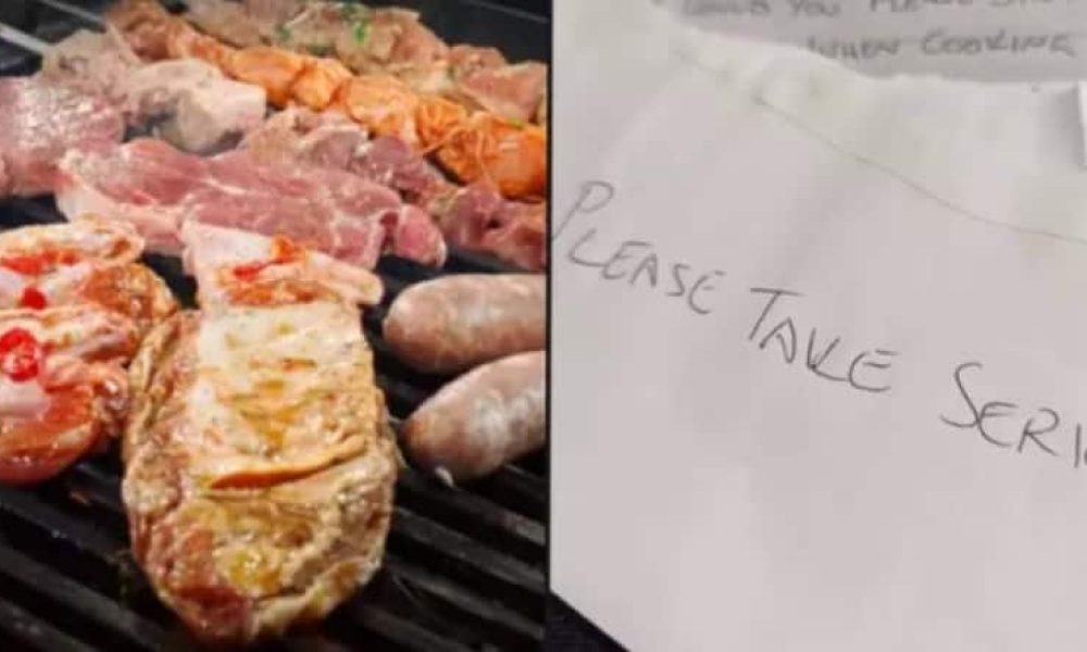 Vegan άφησε σημείωμα σε γείτονα να σταματήσει να ψήνει κρέας με τα παράθυρα ανοιχτά