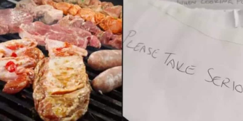 Vegan άφησε σημείωμα σε γείτονα να σταματήσει να ψήνει κρέας με τα παράθυρα ανοιχτά
