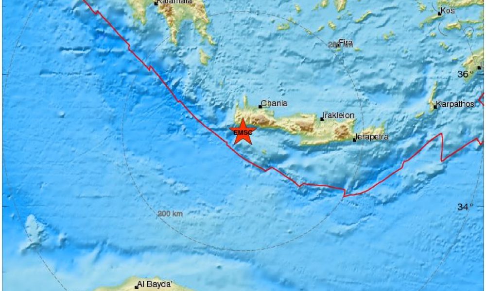 Χανιά: Σεισμός με το καλημέρα