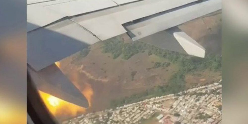 Τρομακτικό βίντεο – Η στιγμή που κινητήρας αεροσκάφους παίρνει φωτιά στον αέρα