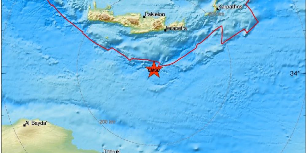Νέα ισχυρή σεισμική δόνηση σημειώθηκε στην Κρήτη