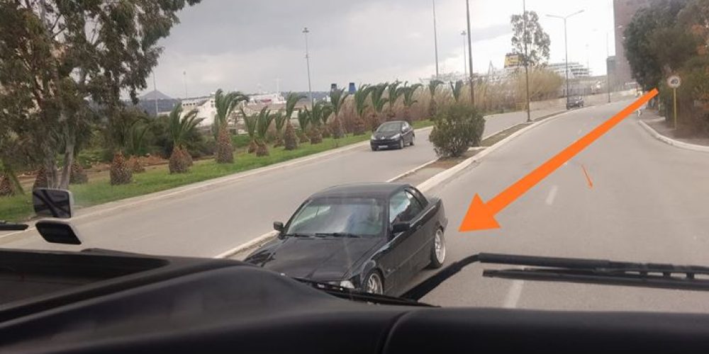 Χανιά: Οδηγός πήγαινε ανάποδα σε κεντρική λεωφόρο (φωτο)