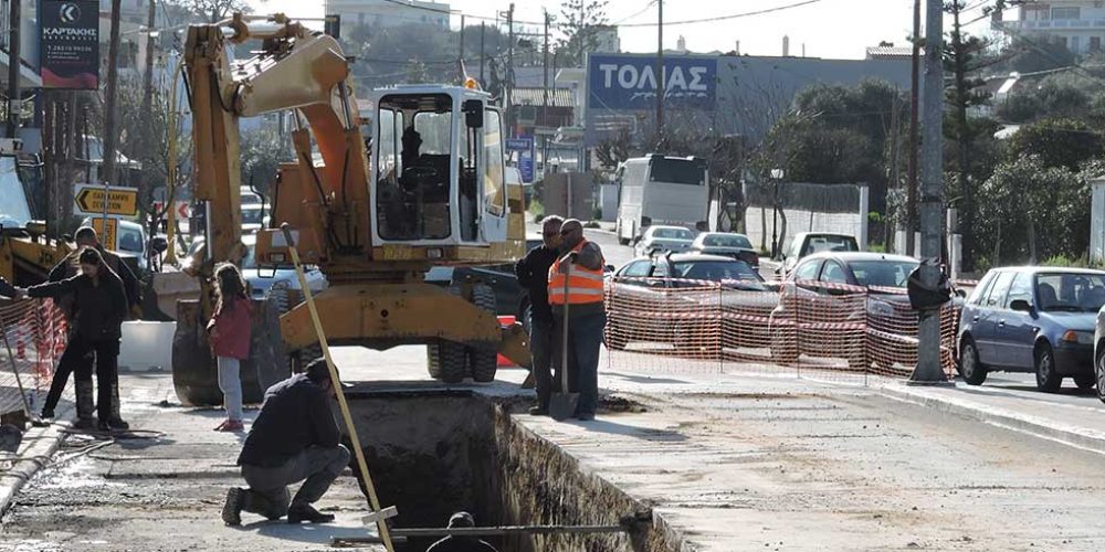 Χανιά: Διακοπή κυκλοφορίας σε κεντρικό δρόμο για δύο μήνες λόγω έργων της ΔΕΥΑΧ
