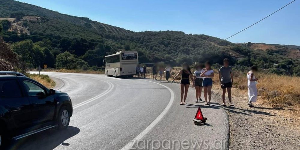 Χανιά: Ταλαιπωρία για επιβάτες του ΚΤΕΛ προς Παλαιόχωρα – Έμεινε το λεωφορείο στα Φλώρια (φωτο)