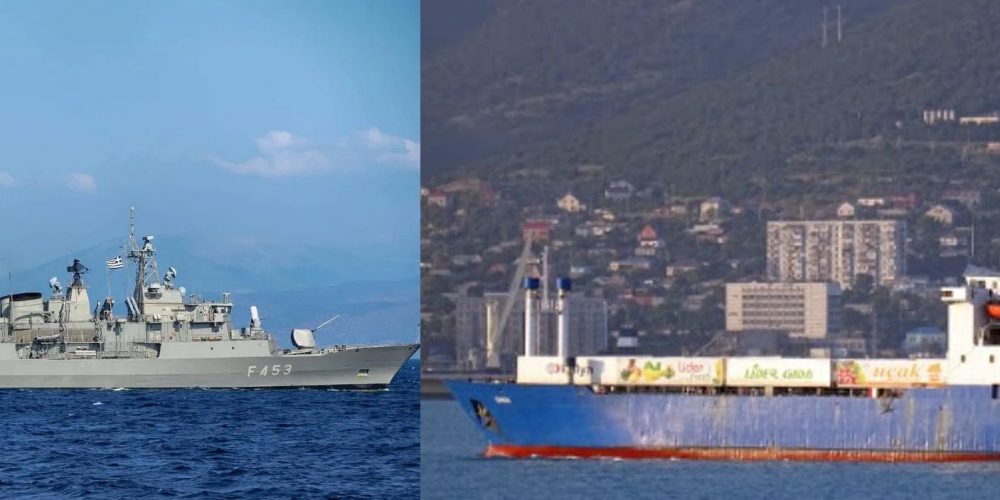 Η φρεγάτα “ΣΠΕΤΣΑΙ” καταδιώκει Τουρκικό πλοίο με όπλα νότια των Χανίων