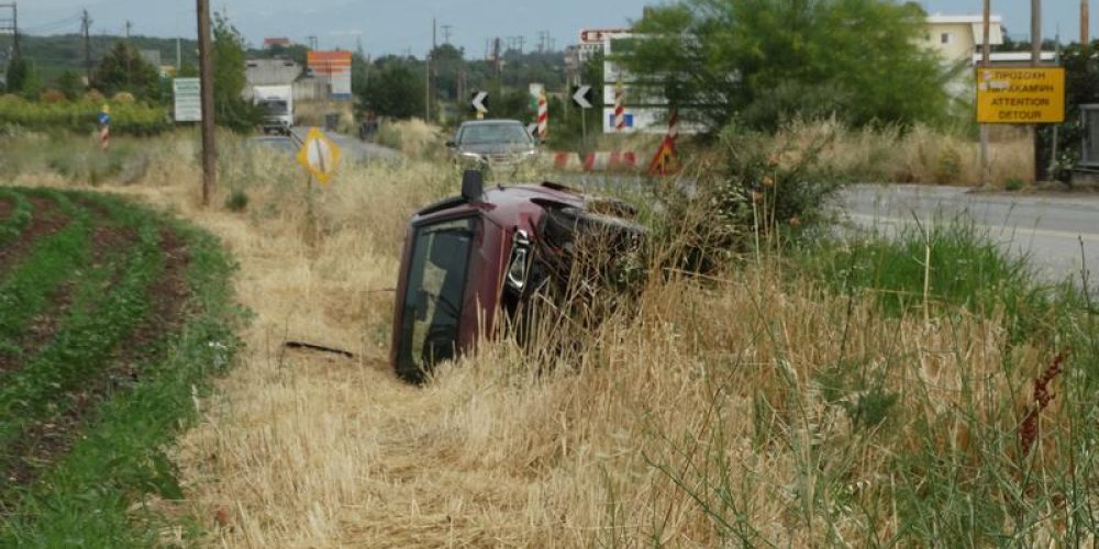 Χανιά: Νέα τούμπα αυτοκινήτου  Βρέθηκε σε χωράφι στον Σταυρό