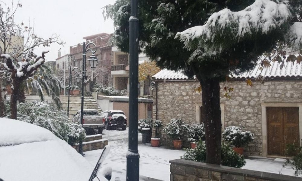 Έντυσαν στα λευκά τα πρώτα χιόνια την Κρήτη! (Photos)