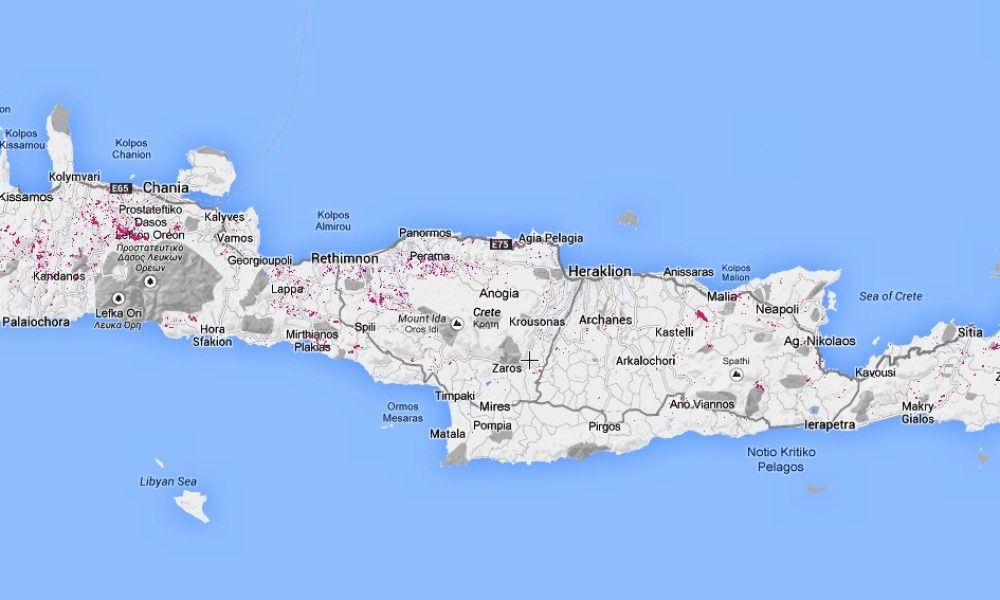 Δείτε τα δάση που χάθηκαν στην Κρήτη απο το 2000 και μετά σε εφαρμογή της Google