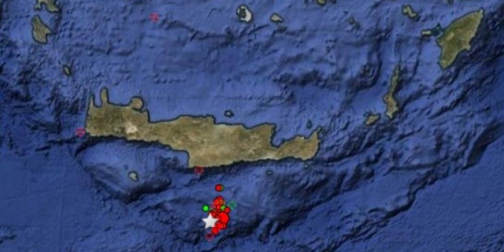 Καλημέρα Κρήτη με πέντε σεισμούς απο 5,9 έως 3,5 Ρίχτερ – Συνεχής μετασεισμοί μέχρι τώρα!