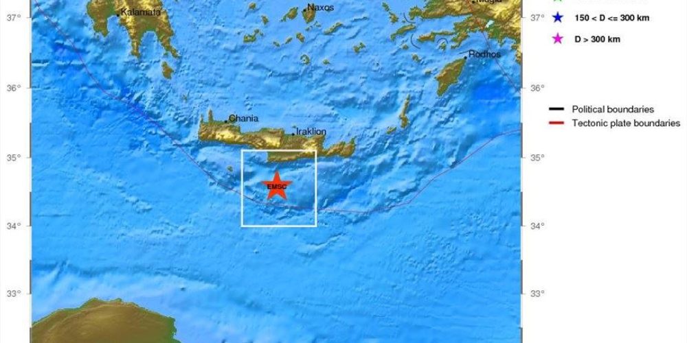 Ισχυρή σεισμική δόνηση στην Κρήτη