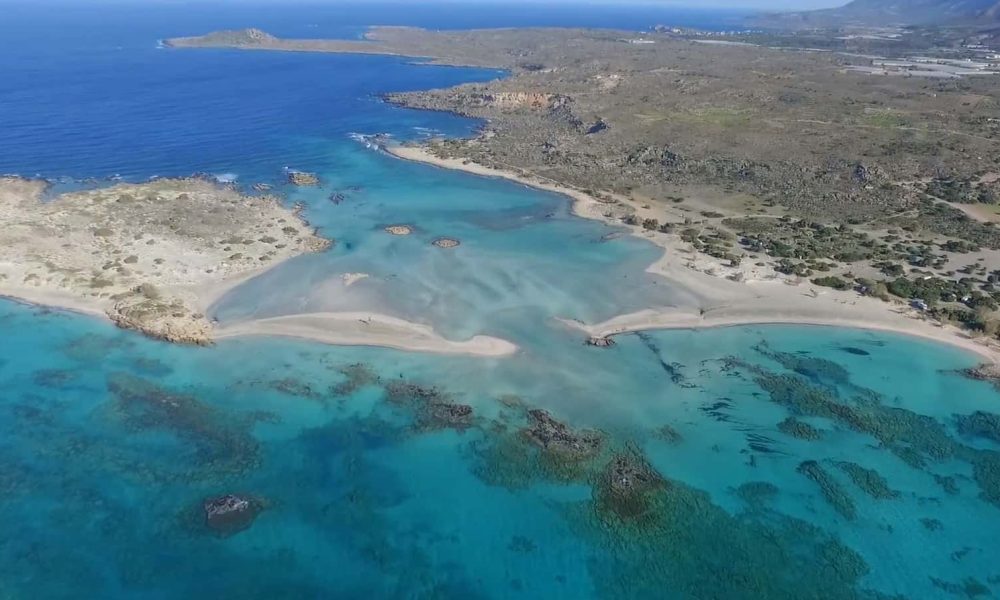 Μαγευτικό βίντεο από τα Χανιά… Η παραλία στο Ελαφονήσι από ψηλά