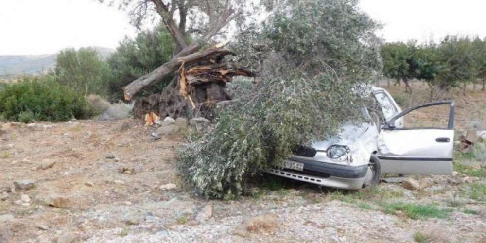 Κρήτη: 24χρονος καρφώθηκε με το αμάξι του σε ελιά! Τραυματίστηκε σοβαρά…