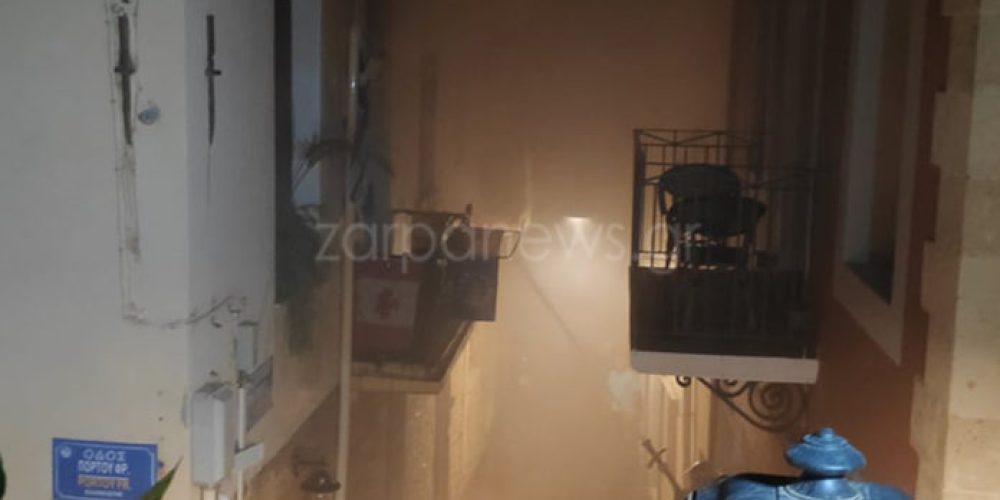 Χανιά: Συναγερμός για φωτιά σε σπίτι στην Παλιά Πόλη (φωτο)