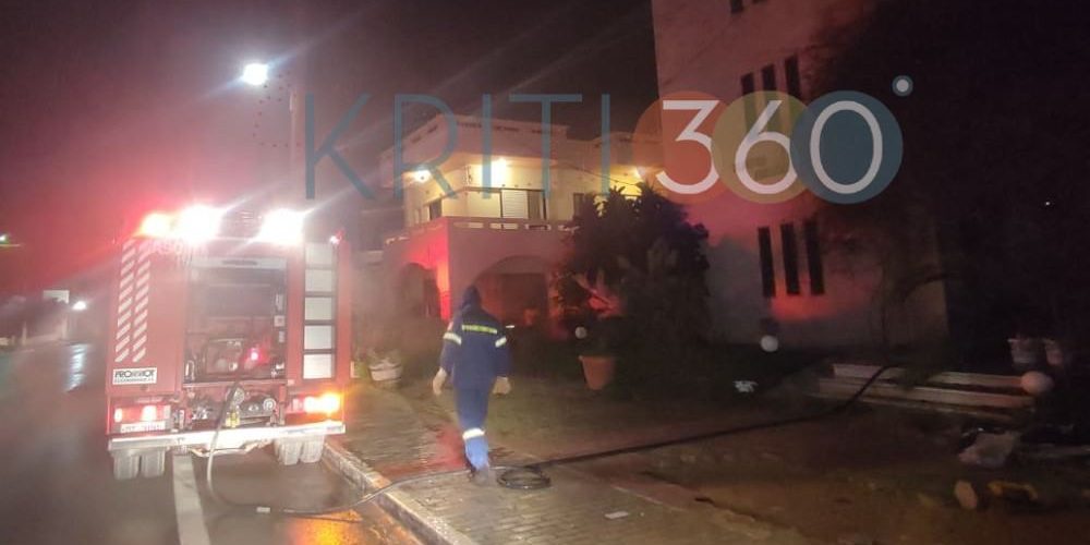 Χανιά: Φωτιά σε ξενοδοχείο (φωτο)