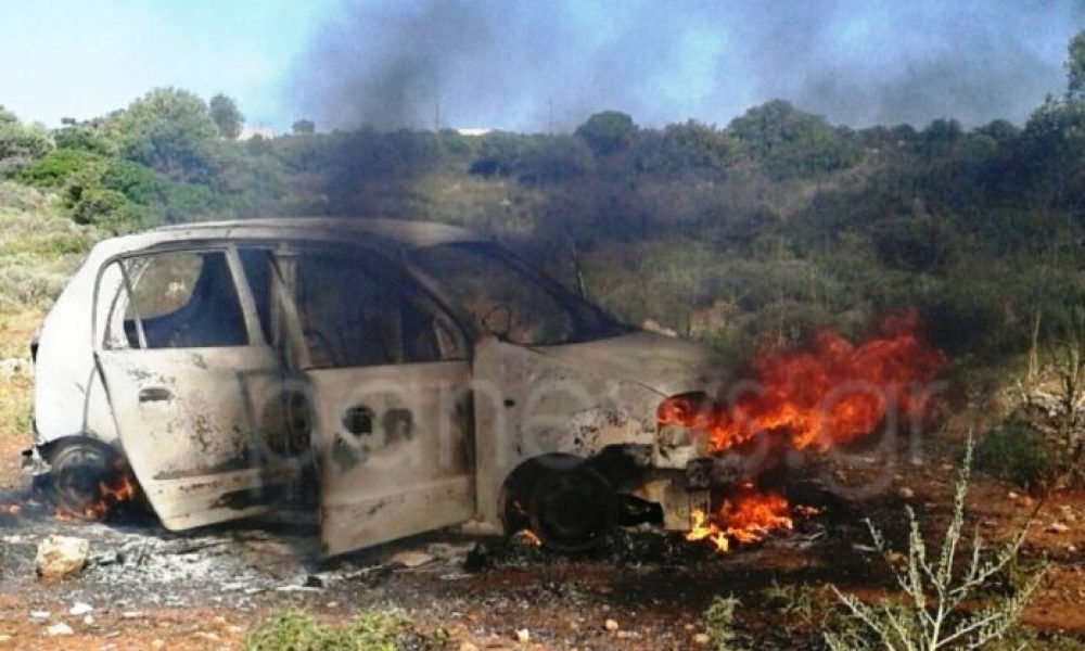 Χανιά: Έβαλε φωτιά στο αμάξι, για να μην του το πάρει η πρώην γυναίκα του Απίστευτα στιγμιότυπα στο Μουζουρά