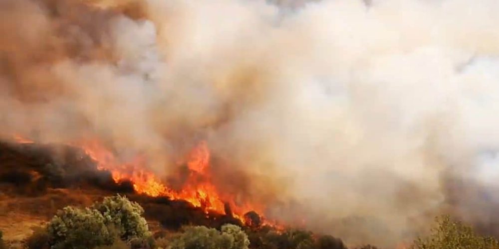 Χανιά: Μεγάλη πυρκαγιά στο Σέλινο – Σηκώθηκε ελικόπτερο