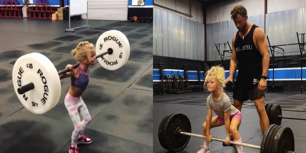 7χρονη που κάνει squats με 20kg και deadlift με 40 – Κράζουν την μητέρα (video)