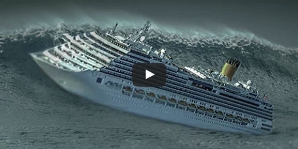 Πλοία παλεύουν με τεράστια κύματα (βίντεο)!
