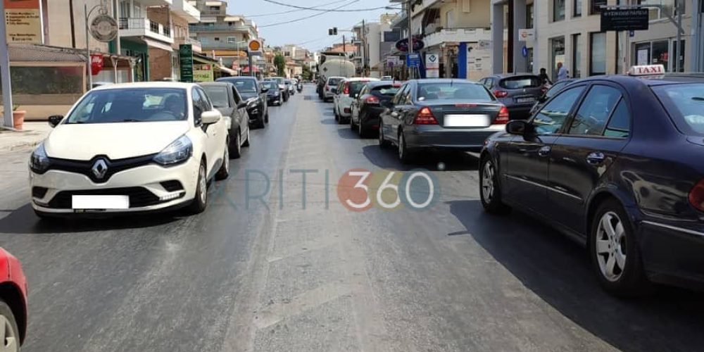 Χανιά: Κυκλοφοριακό κομφούζιο στην είσοδο της πόλης (φωτο)