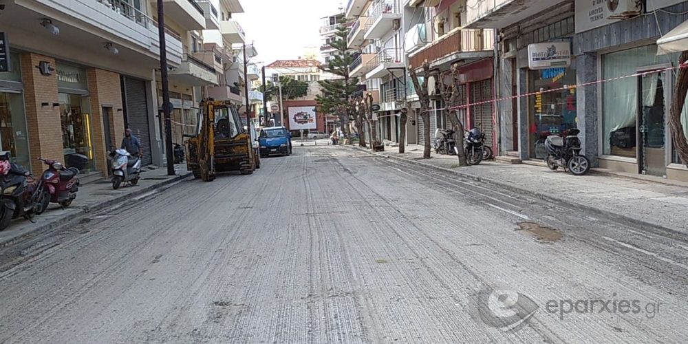 Χανιά: Ξεκίνησαν οι εργασίες ανακατασκευής ασφαλτοτάπητα στο κέντρο της πόλης (pics)