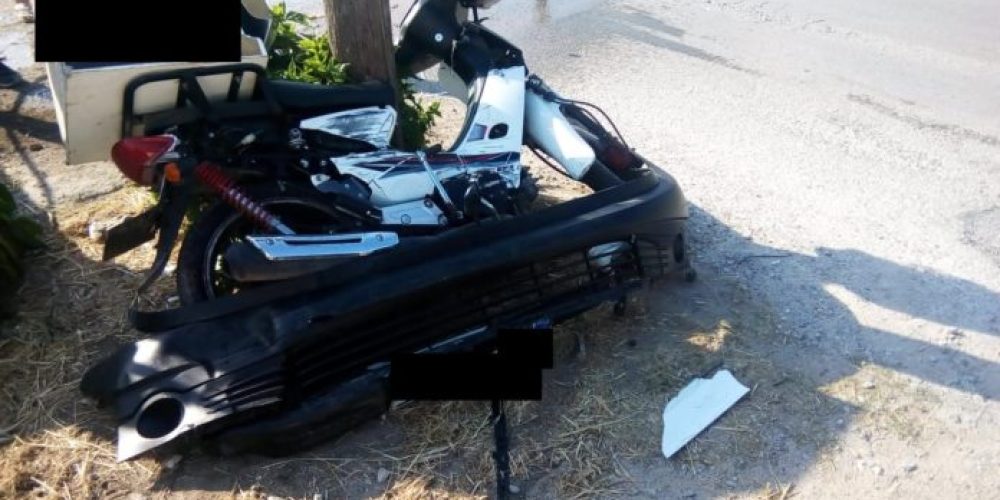 Χανιά: Σοβαρό τροχαίο με μηχανάκι – Τραυματίστηκε ο οδηγός ντελίβερι