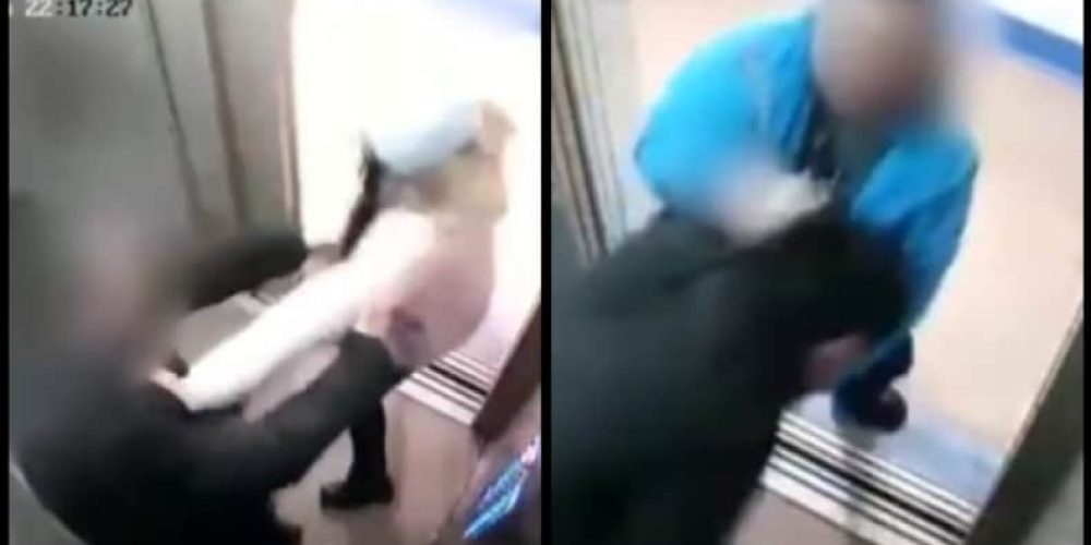 Πατέρας γρονθοκοπεί παιδόφιλο που επιχείρησε να φιλήσει την κόρη του μέσα σε ασανσέρ (video)