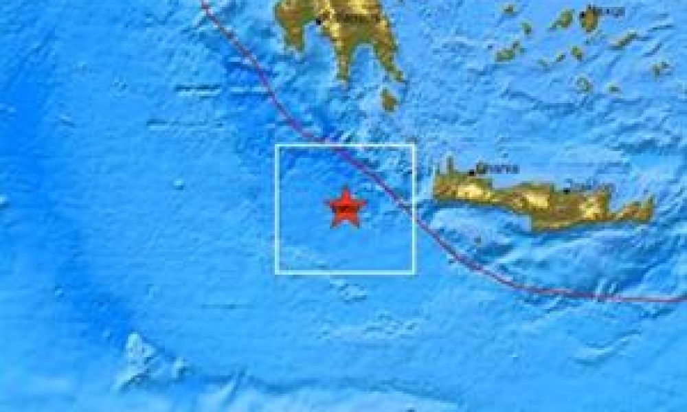 Σεισμός 4,9 Ρίχτερ δυτικά της Κρήτης