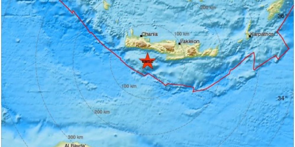 Χανιά: Δύο πρωινοί σεισμοί σε διάστημα λίγων λεπτών
