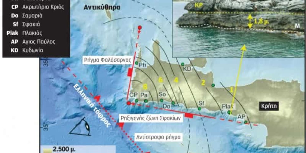Νέα εκδοχή για τον καταστροφικό σεισμό 8,7 Ρίχτερ που έγινε στην Κρήτη