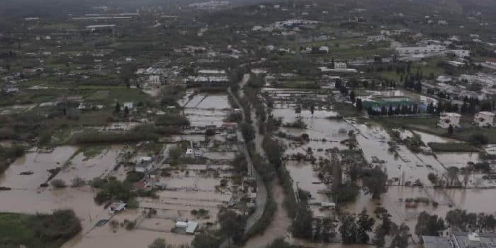 Ο κατακλυσμός στη Σητεία από ψηλά – Εικόνες καταστροφής από drone