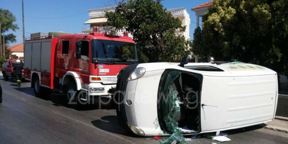 Χανιά : Τουμπάρισε αυτοκίνητο στη λεωφόρο Σούδας μετά από τροχαίο (Photos)
