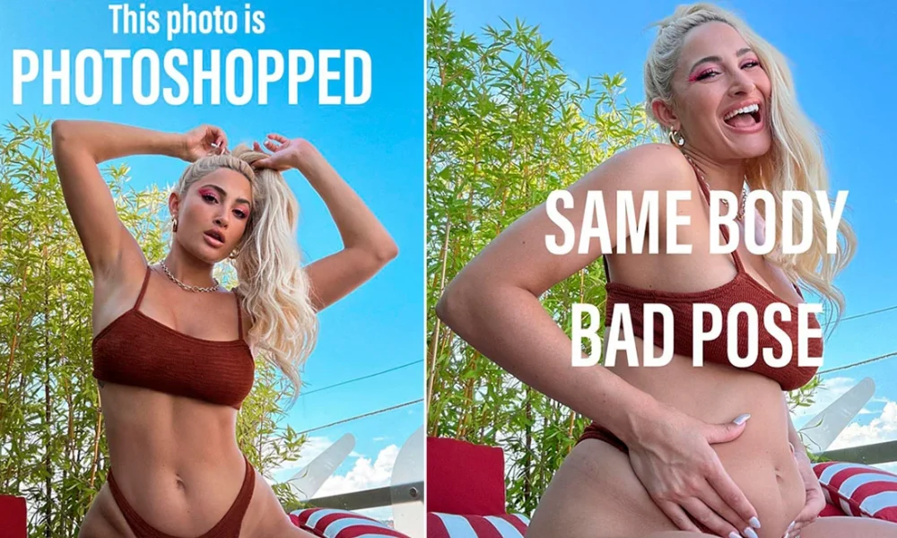Ιωάννα Τούνη δείχνει πώς είναι το σώμα της με Photoshop και πώς στην πραγματικότητα (φωτο)