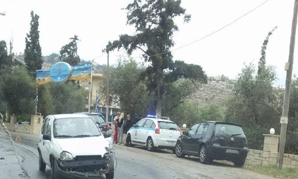 Τροχαίο ατύχημα στον δρόμο του Βλητέ στα Χανιά