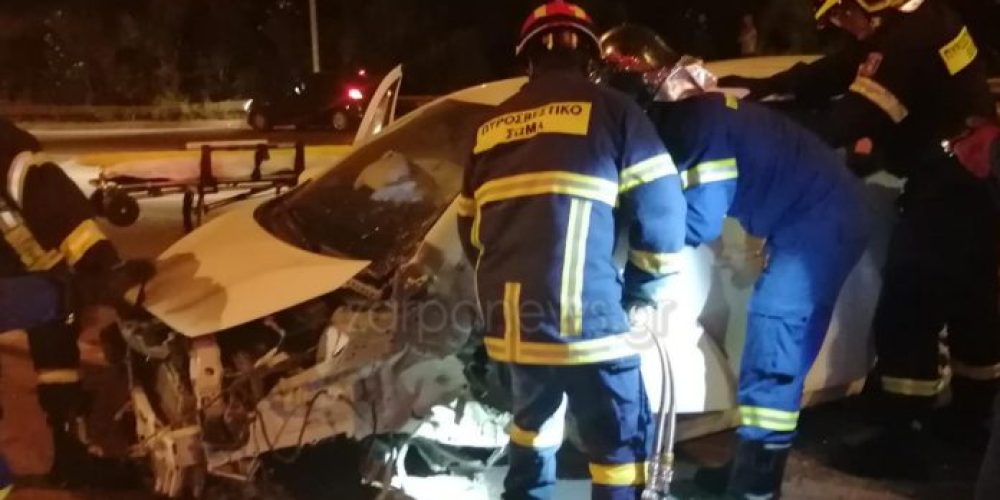 Χανιά :Αυτοκίνητο μετά από τρελή πορεία τούμπαρε στον ΒΟΑΚ – Επιχείρηση απεγκλωβισμού της Πυροσβεστικής