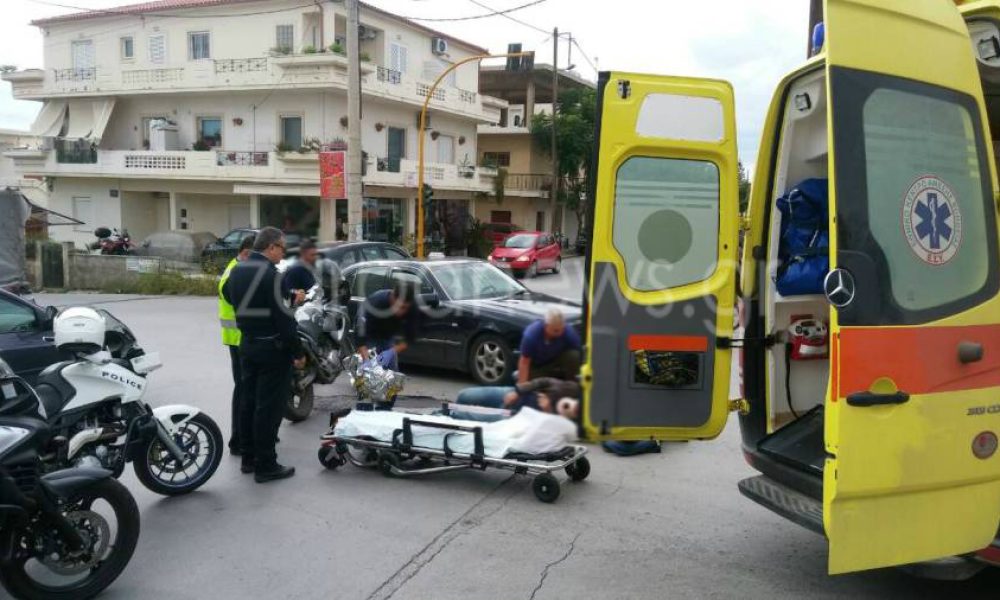 Χανιά: Ταξί τράκαρε με μηχανή στη Γογονή - Στο νοσοκομείο ο οδηγός (φωτο)