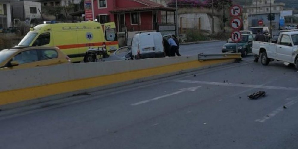 Κρήτη:Πρωινό σοβαρό τροχαίο με εμπλοκή τριών αυτοκινήτων