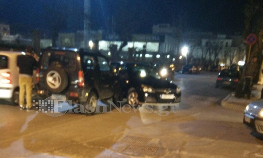 Τροχαίο ατύχημα το βράδυ στο κέντρο των Χανίων