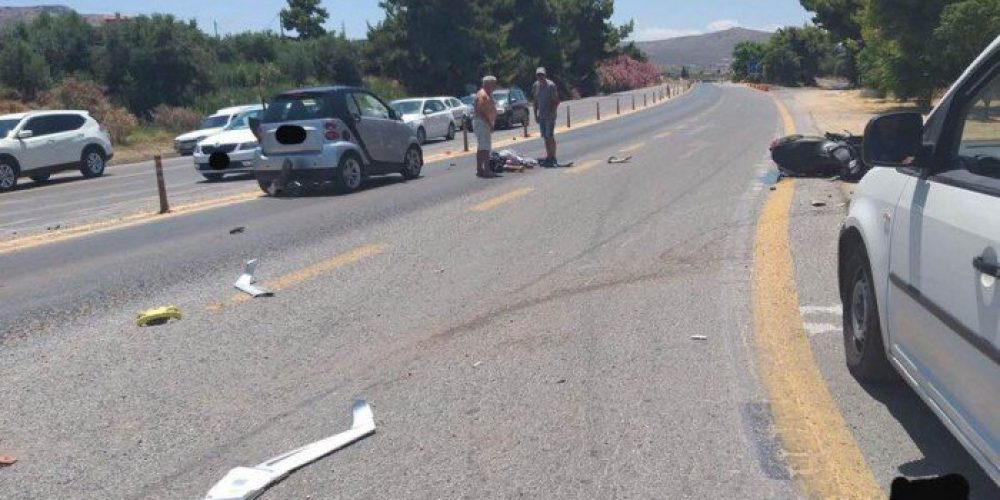 Σε σοβαρή κατάσταση τραυματίας μετά από τροχαίο στην Κρήτη