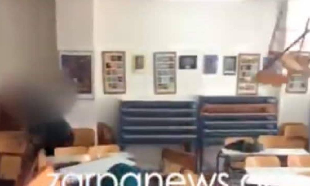 Βίντεο: Μαθητές βανδαλίζουν αίθουσα σχολείου στα Χανιά