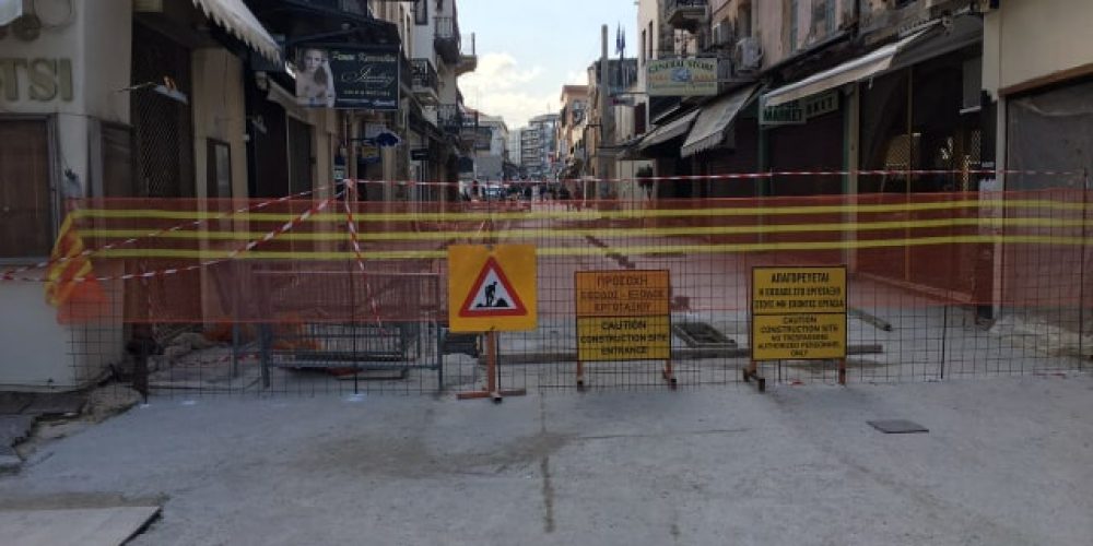 Χανιά: Κλειστή η οδός Χάληδων για πεζούς και οχήματα – Στην τελική ευθεία τα έργα