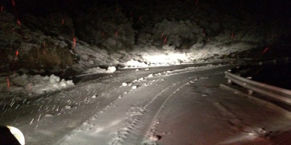 Χιονίζει στα ορεινά των Χανίων κλείνουν οι δρόμοι προς Σφακιά,Ομαλό,Σέλινο