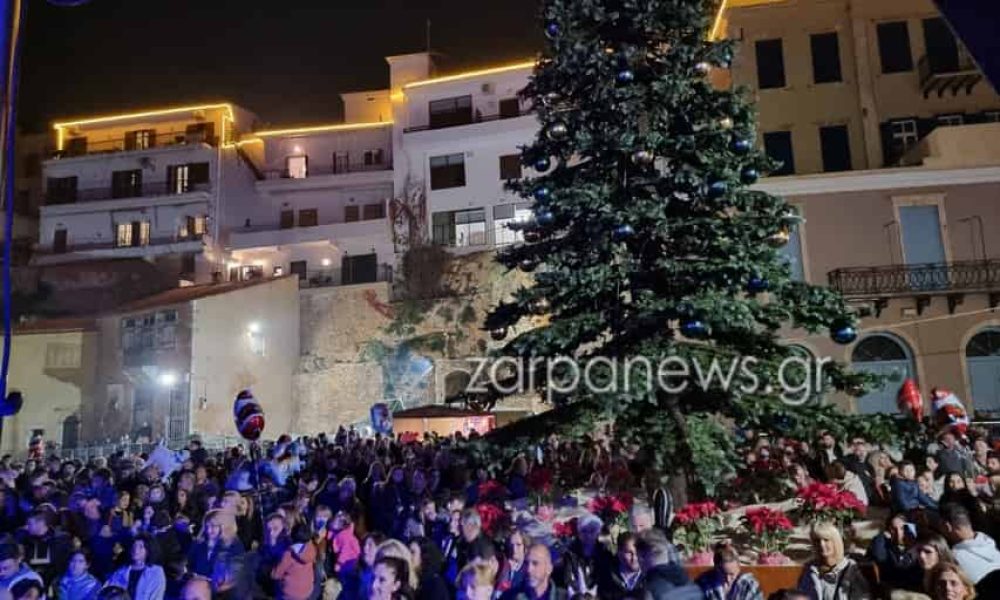 Χανιά: Δείτε Live από το Ενετικό Λιμάνι την φωταγώγηση του Χριστουγεννιάτικου δέντρου (video)