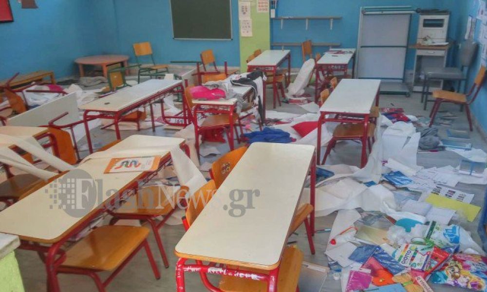 Απίστευτες εικόνες στο δημοτικό σχολείο Νεροκούρου - Βάνδαλοι κατέστρεψαν αίθουσες