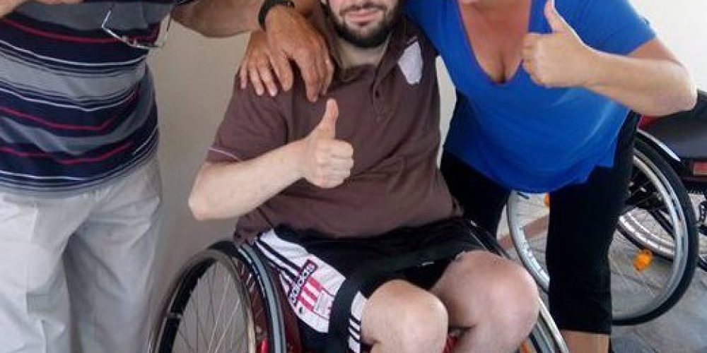 Αναπηρικό αμαξίδιο σε Χανιώτη αθλητή