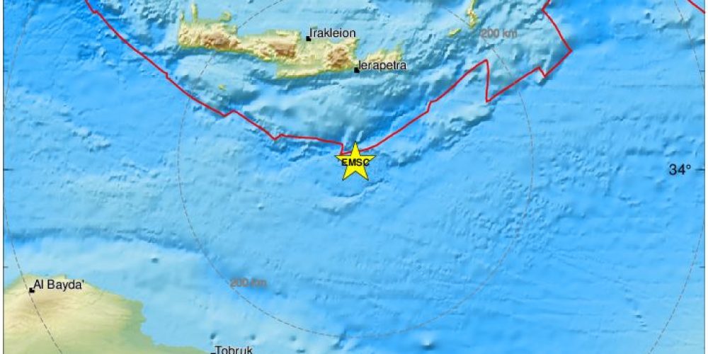 Δύο Ισχυροί σεισμοί 6,5 & 5 Ρίχτερ ταρακούνησαν την Κρήτη